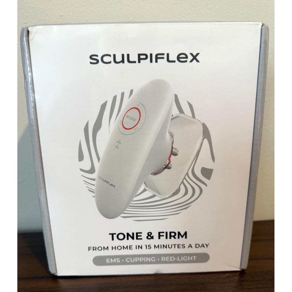 Sculpiflex Tone & Firm The Ultimate 3-in-1 Body Sculptor Red Light Cupping New